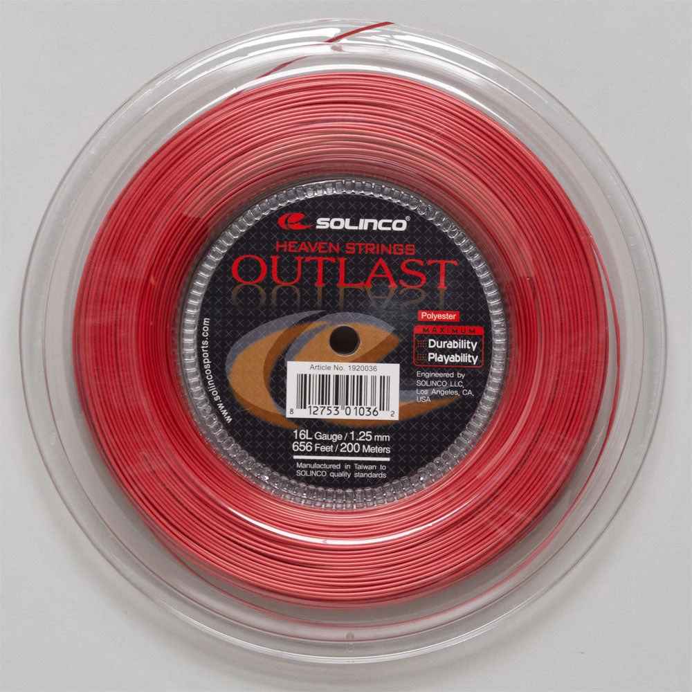 Solinco Outlast 16L 1.25 656' Reel 1 Solinco Outlast 16L 1.25 656' Reel