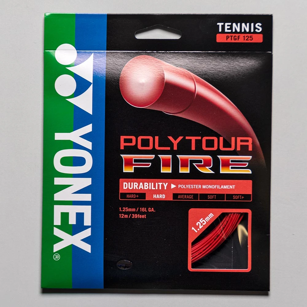 Yonex Poly Tour Fire 16L 1.25 1 Yonex Poly Tour Fire 16L 1.25