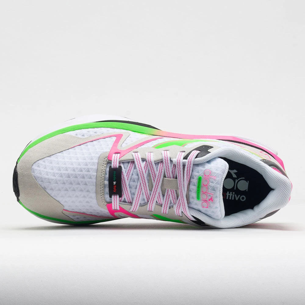 Diadora Atomo V7000 Women's White/Green Fluo/Pink Fluo 3 Diadora Atomo V7000 Women's White/Green Fluo/Pink Fluo - Image 3