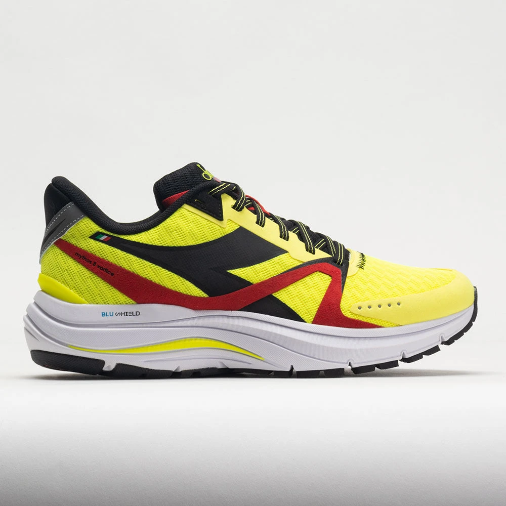 Diadora Mythos Blushield 8 Vortice Men's Yellow Fluo/Black/Fiery Red 1 Diadora Mythos Blushield 8 Vortice Men's Yellow Fluo/Black/Fiery Red