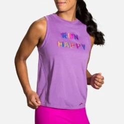 Brooks Distance Graphic Tank Women's (2020) -Tennis Clothing and Gear Sales 056801 595 1