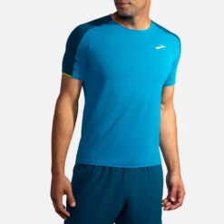 Brooks Atmosphere Short Sleeve Men's (2020) -Tennis Clothing and Gear Sales 056815 479 1