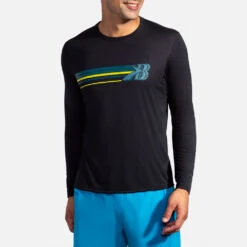 Brooks Distance Graphic Long Sleeve Men's -Tennis Clothing and Gear Sales 056816 032 1