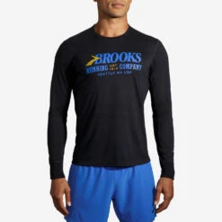 Brooks Distance Graphic Long Sleeve Men's -Tennis Clothing and Gear Sales 056816 095 1