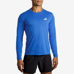 Brooks Distance Graphic Long Sleeve Men's -Tennis Clothing and Gear Sales 056816 494 1