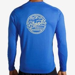 Brooks Distance Graphic Long Sleeve Men's -Tennis Clothing and Gear Sales 056816 494 2