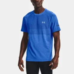 Under Armour Vanish Seamless Run Short Sleeve Men's -Tennis Clothing and Gear Sales 056889 436 1
