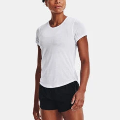 Under Armour Streaker Run Short Sleeve Women's -Tennis Clothing and Gear Sales 056890 100 1
