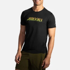 Brooks Distance Graphic Short Sleeve Men's -Tennis Clothing and Gear Sales 056934 004 1