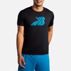 Brooks Distance Graphic Short Sleeve Men's -Tennis Clothing and Gear Sales 056934 043 1