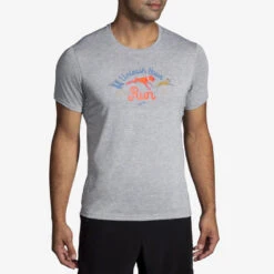 Brooks Distance Graphic Short Sleeve Men's -Tennis Clothing and Gear Sales 056934 058 1