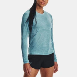 Under Armour Seamless Stride Long Sleeve Women's -Tennis Clothing and Gear Sales 057264 400 1