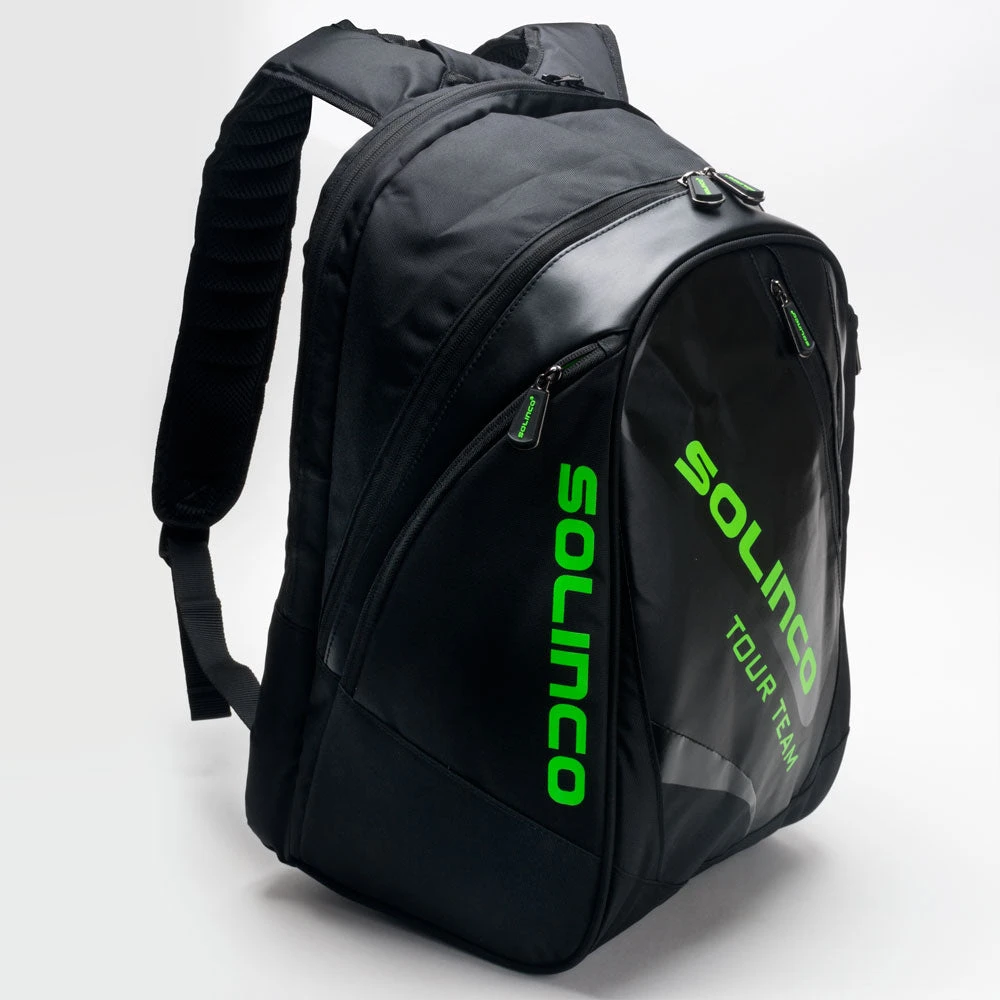 Solinco Tour Backpack Black/Neon Green 1 Solinco Tour Backpack Black/Neon Green