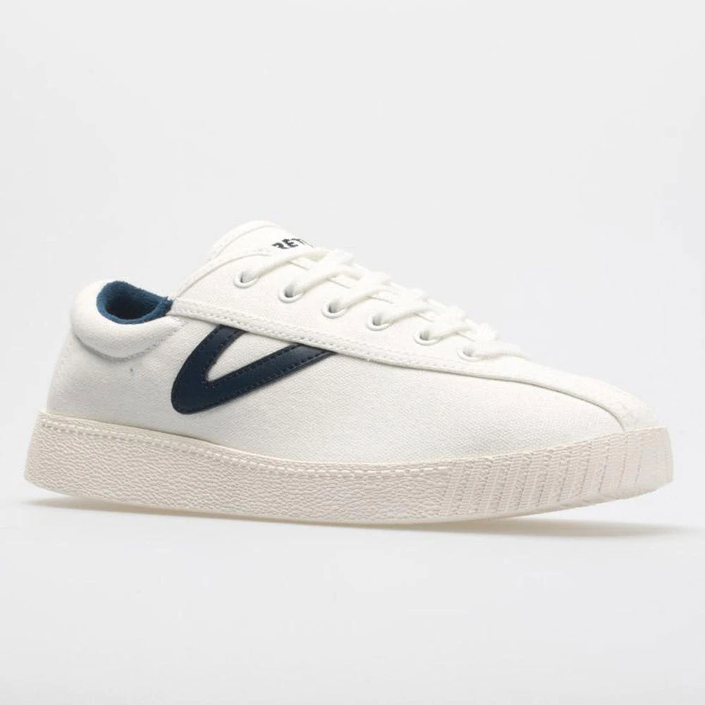 Tretorn Nylite Plus Canvas Women's Vintage White/Navy 5 Tretorn Nylite Plus Canvas Women's Vintage White/Navy - Image 5