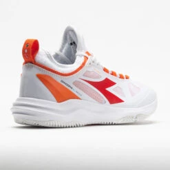 Diadora Speed Blushield Fly Clay Women's White/Fiery Red -Tennis Clothing and Gear Sales 116606 6