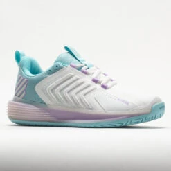 K-Swiss Ultrashot 3 Women's Brilliant White/Angel Blue/Sheer Lilac 10 K-Swiss Ultrashot 3 Women's Brilliant White/Angel Blue/Sheer Lilac -Tennis Clothing and Gear Sales 116899 5