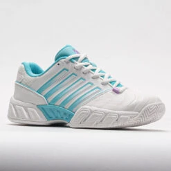 K-Swiss Bigshot Light 4 Women's Brilliant WhiteAngel Blue/Sheer Lilac -Tennis Clothing and Gear Sales 116921 5