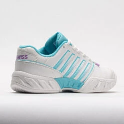 K-Swiss Bigshot Light 4 Women's Brilliant WhiteAngel Blue/Sheer Lilac -Tennis Clothing and Gear Sales 116921 6