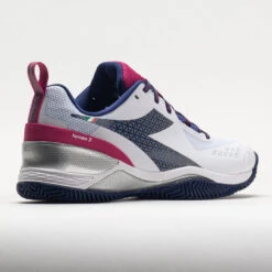 Diadora Blushield Torneo 2 Clay Women's White/Blueprint/Pink Yarrow -Tennis Clothing and Gear Sales 117022 6