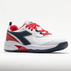 Diadora Challenge 5 SL Junior White/Blue Corsair/Fiery Red -Tennis Clothing and Gear Sales 121359 5