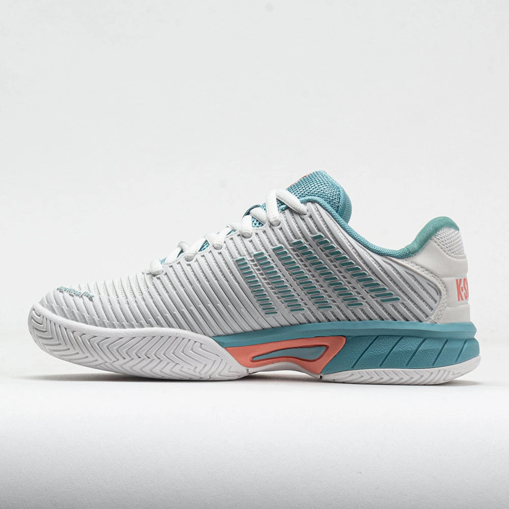K-Swiss Hypercourt Express 2 Junior Blanc De Blanc/Nile Blue/Desert 2 K-Swiss Hypercourt Express 2 Junior Blanc De Blanc/Nile Blue/Desert - Image 2
