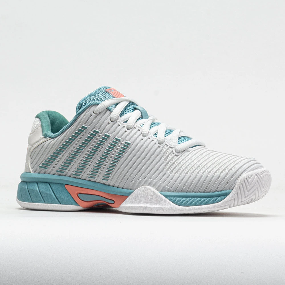 K-Swiss Hypercourt Express 2 Junior Blanc De Blanc/Nile Blue/Desert 5 K-Swiss Hypercourt Express 2 Junior Blanc De Blanc/Nile Blue/Desert - Image 5