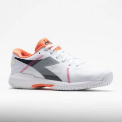 Diadora Trofeo AG Pickleball Women's White/Black/Vermillion Orange -Tennis Clothing and Gear Sales 370024 5