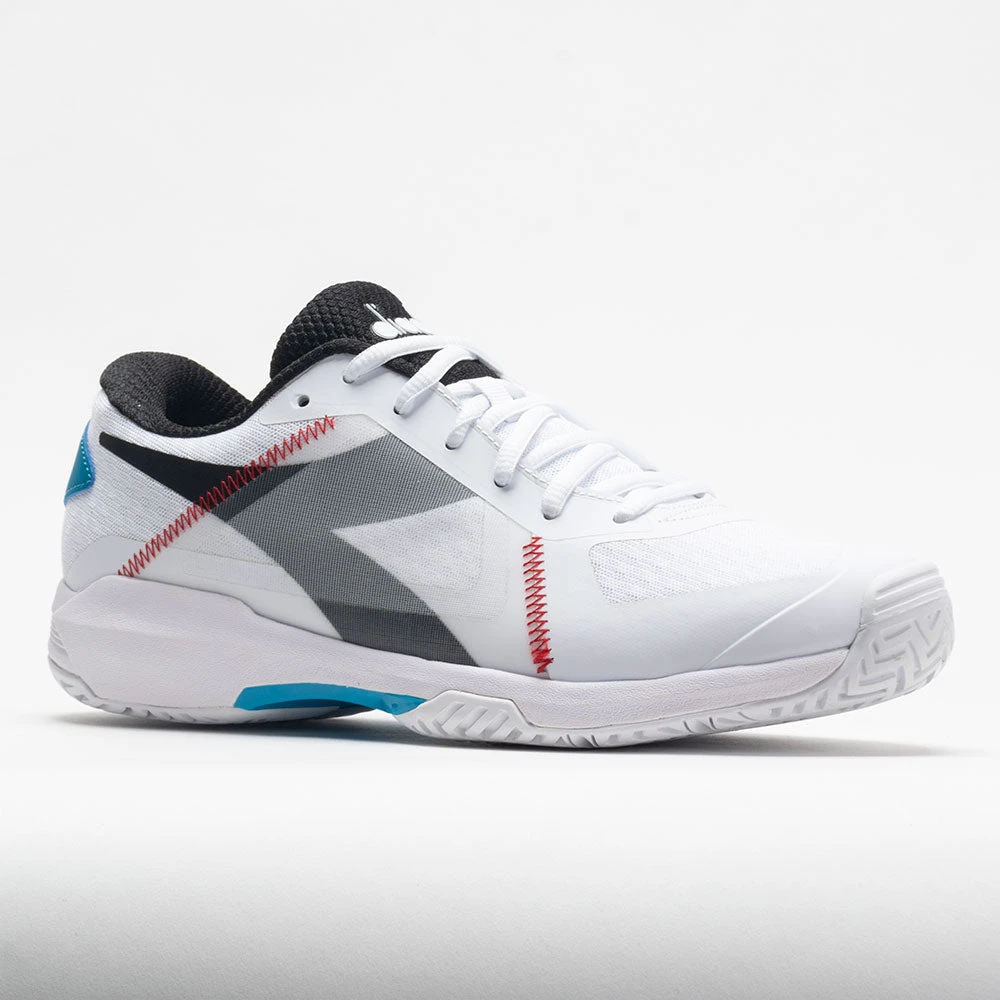 Diadora Trofeo AG Pickleball Men's White/Black/Blue Jewel 5 Diadora Trofeo AG Pickleball Men's White/Black/Blue Jewel - Image 5