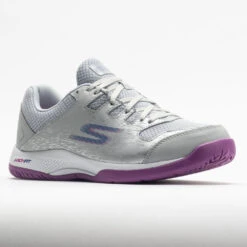 Skechers Viper Court Women's Grey/Purple -Tennis Clothing and Gear Sales 370030 5