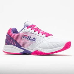 Fila Volley Zone Women's White/Pink Glo/Purple -Tennis Clothing and Gear Sales 370037 5