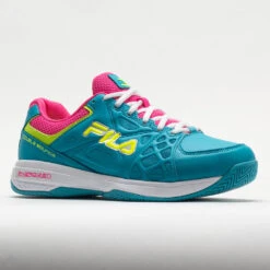 Fila Double Bounce 3 Women's Scuba Blue/White/Safety Yellow -Tennis Clothing and Gear Sales 370041 5