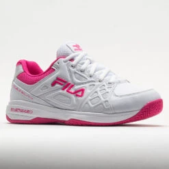 Fila Double Bounce 3 Women's White/White/Pink Glo -Tennis Clothing and Gear Sales 370042 5