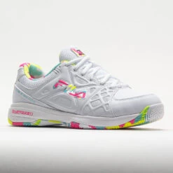 Fila Double Bounce 3 Women's White/White/Multicolor 10 Fila Double Bounce 3 Women's White/White/Multicolor -Tennis Clothing and Gear Sales 370043 5