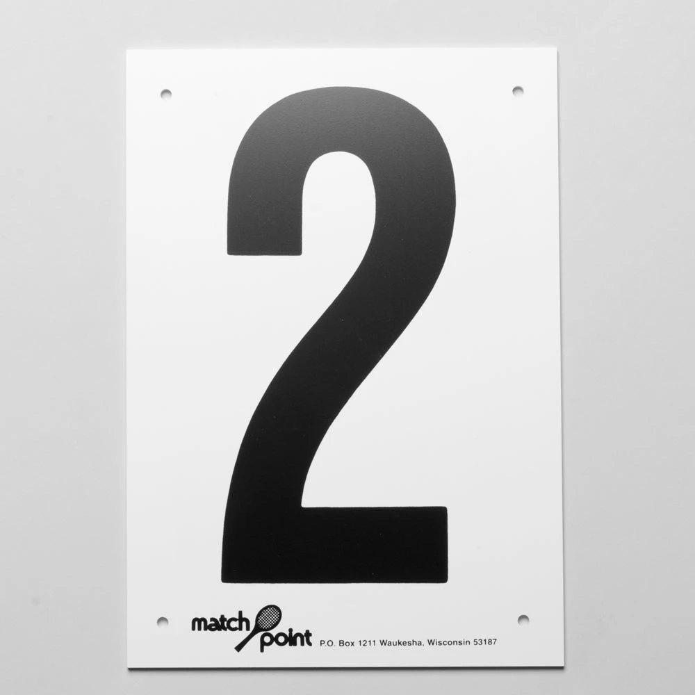 Wilson Tennis Court Numbers- Styrene 2 Wilson Tennis Court Numbers- Styrene - Image 2