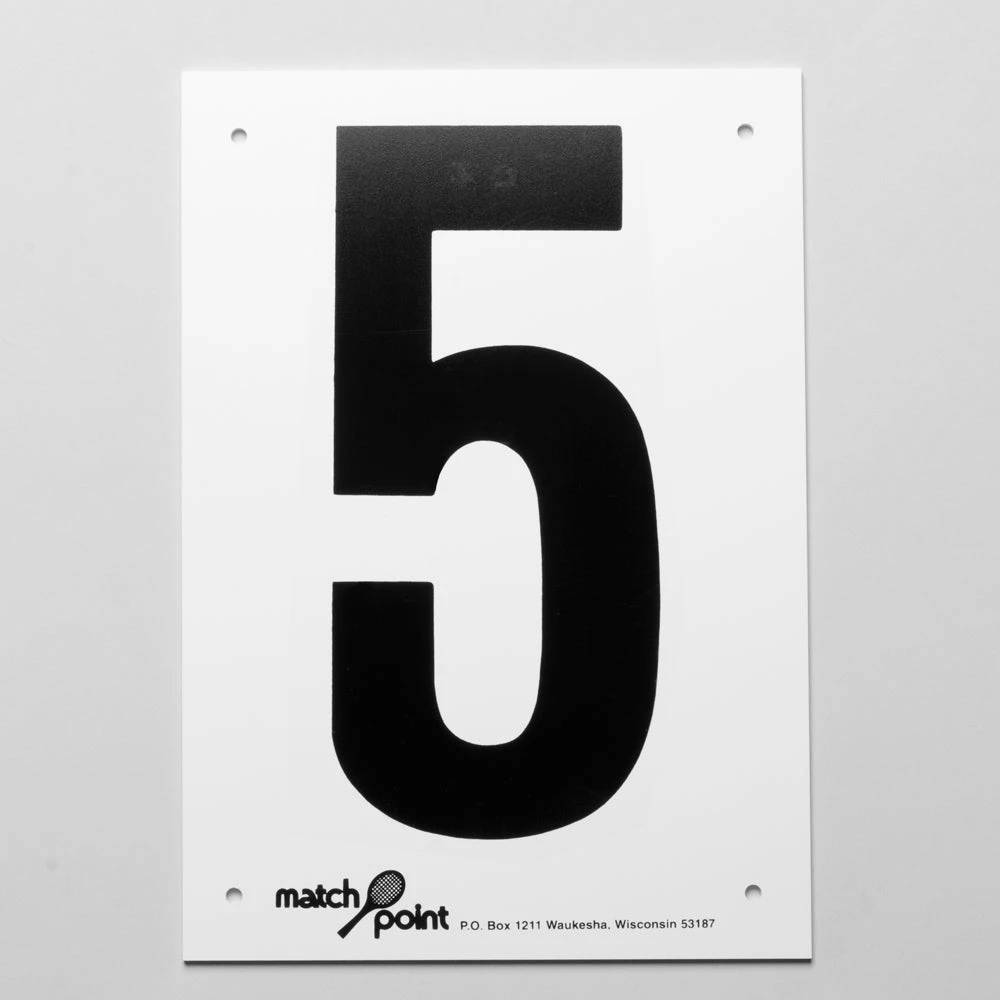 Wilson Tennis Court Numbers- Styrene 5 Wilson Tennis Court Numbers- Styrene - Image 5