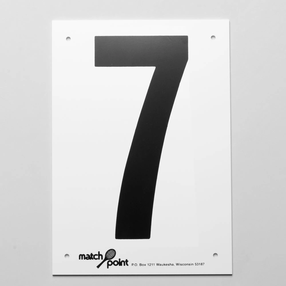 Wilson Tennis Court Numbers- Styrene 7 Wilson Tennis Court Numbers- Styrene - Image 7