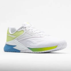 Reebok Nano X2 Women's White/Essential Blue/Acid Yellow -Tennis Clothing and Gear Sales 561835 5