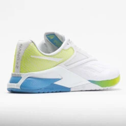 Reebok Nano X2 Women's White/Essential Blue/Acid Yellow -Tennis Clothing and Gear Sales 561835 6