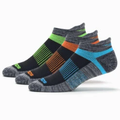 Saucony Inferno No Show Tab Socks 3 Pack -Tennis Clothing and Gear Sales 650965 066 1