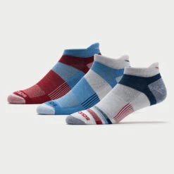 Saucony Inferno No Show Tab Socks 3 Pack -Tennis Clothing and Gear Sales 650965 465 1