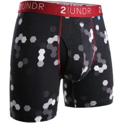 2UNDR Swing Shift 6" Boxer Briefs Patterns -Tennis Clothing and Gear Sales 756827 056 1