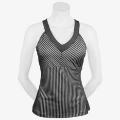 Fila Ruffles & Stripes Stripe Halter Tank Women's
